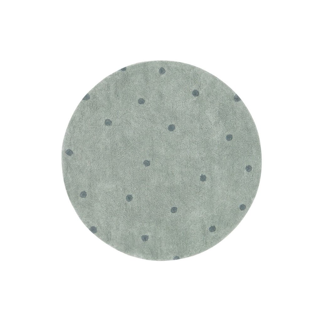 Tapete Round Dot S&aacute;lvia Azul